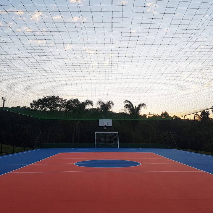 Rede de Proteção Esportiva para Quadra de Futsal, Poliesportivas, Vôlei, Basquete - Lateral – Nylon - Gismar Redes