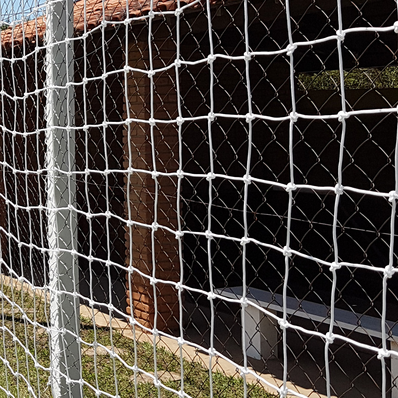 Rede de Proteção Esportiva para Campo de Futebol e Society - Cobertura - Seda - Gismar Redes