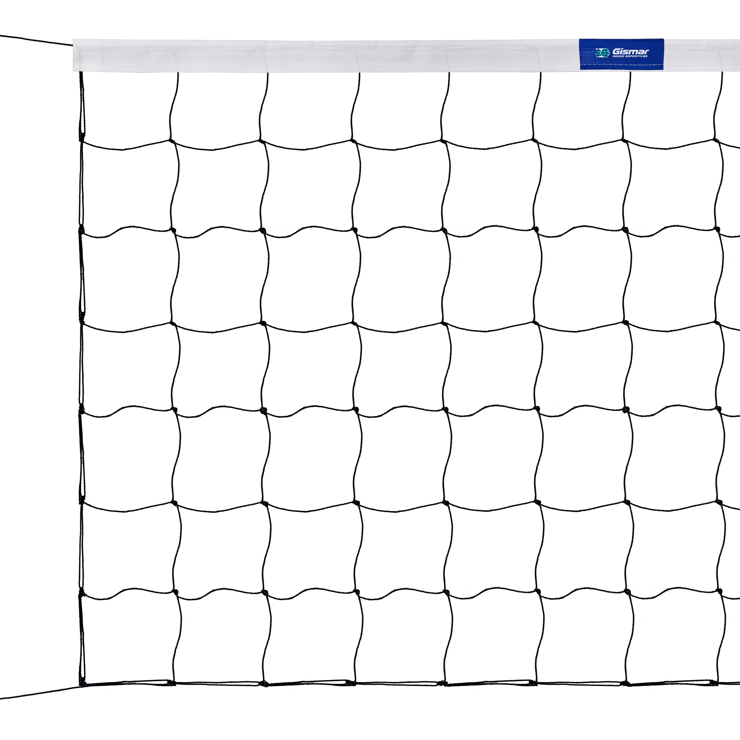 Rede de Vôlei 9,5m com 1 Faixa Sintética - Gismar Redes