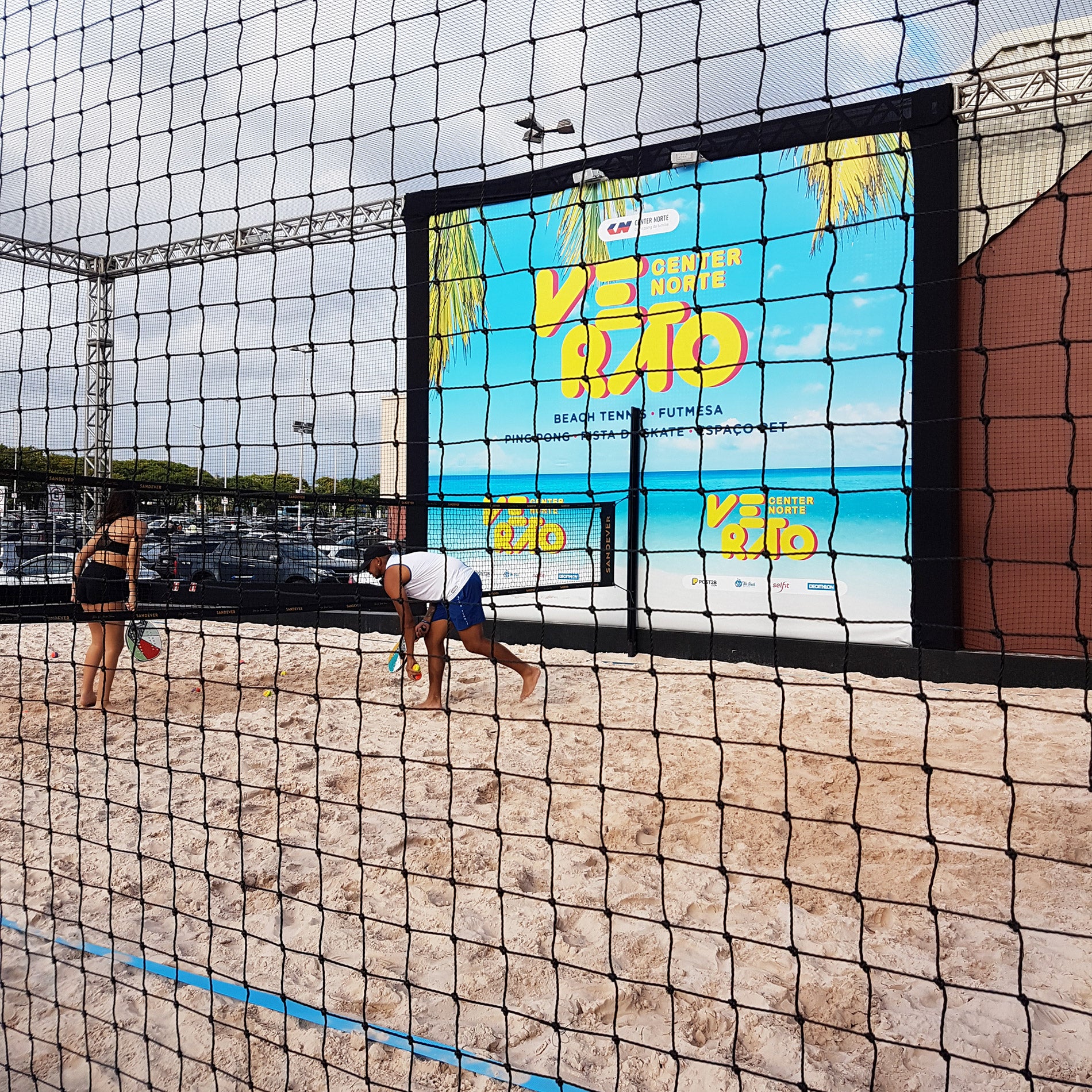 Rede de Proteção Esportiva para Tênis e Beach Tennis - Nylon - Gismar Redes