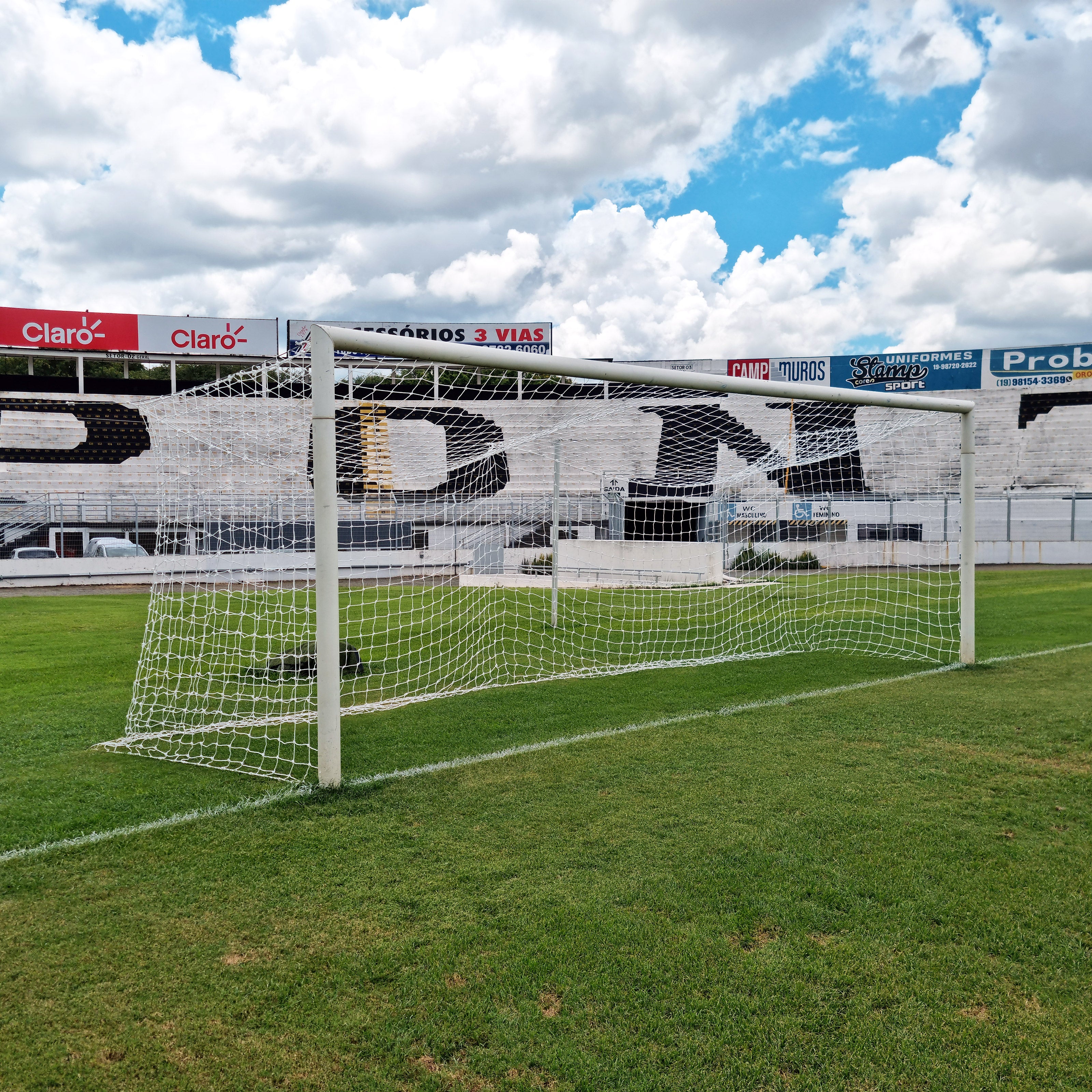 Par de Rede Para Gol Futebol de Campo Seda [Sob Medida] - Gismar Redes