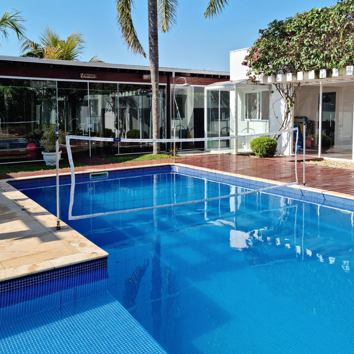 Rede de Biribol Vôlei de Piscina 4 Faixas - Gismar Redes