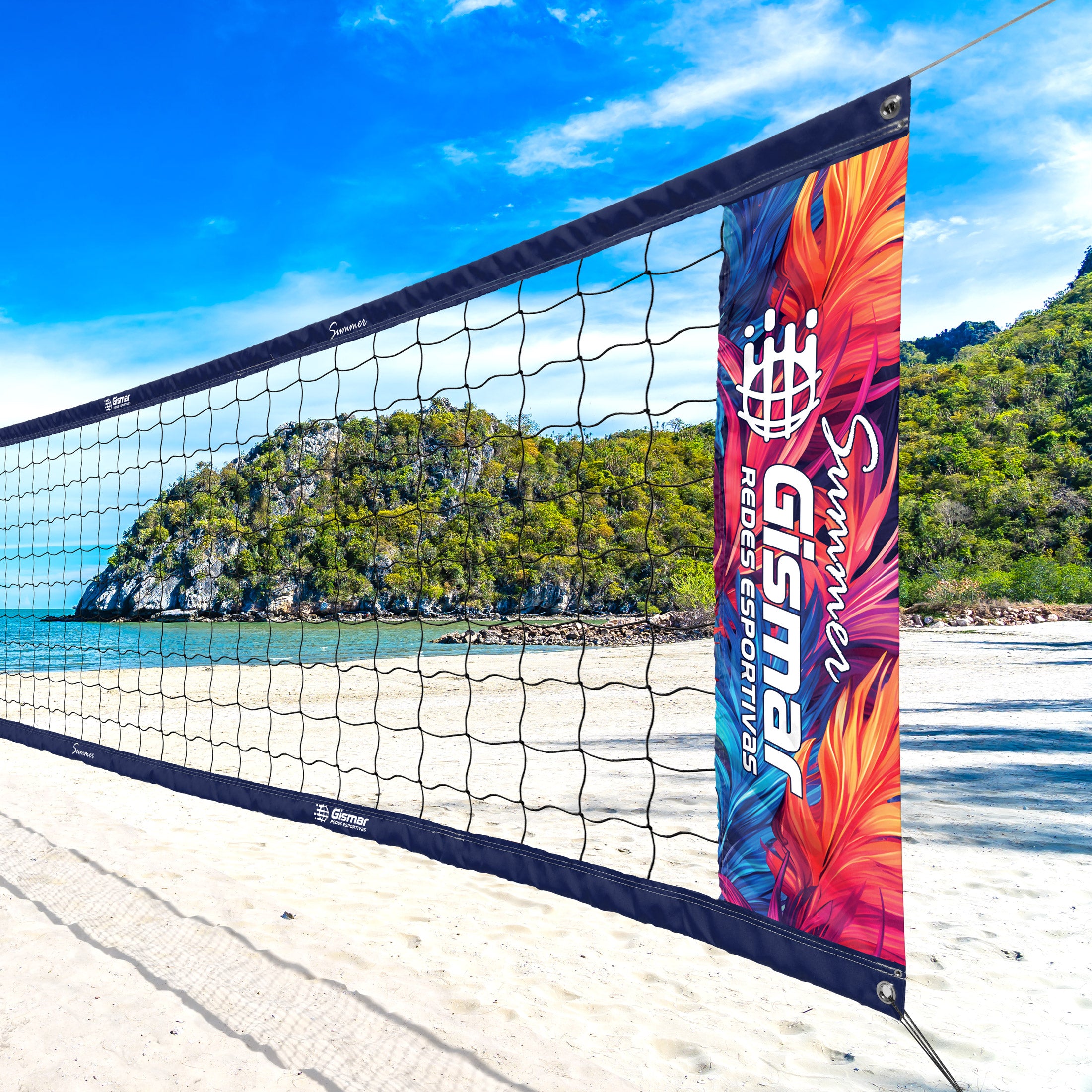 Rede de Futevôlei Oficial Summer Nature Colors - Gismar Redes