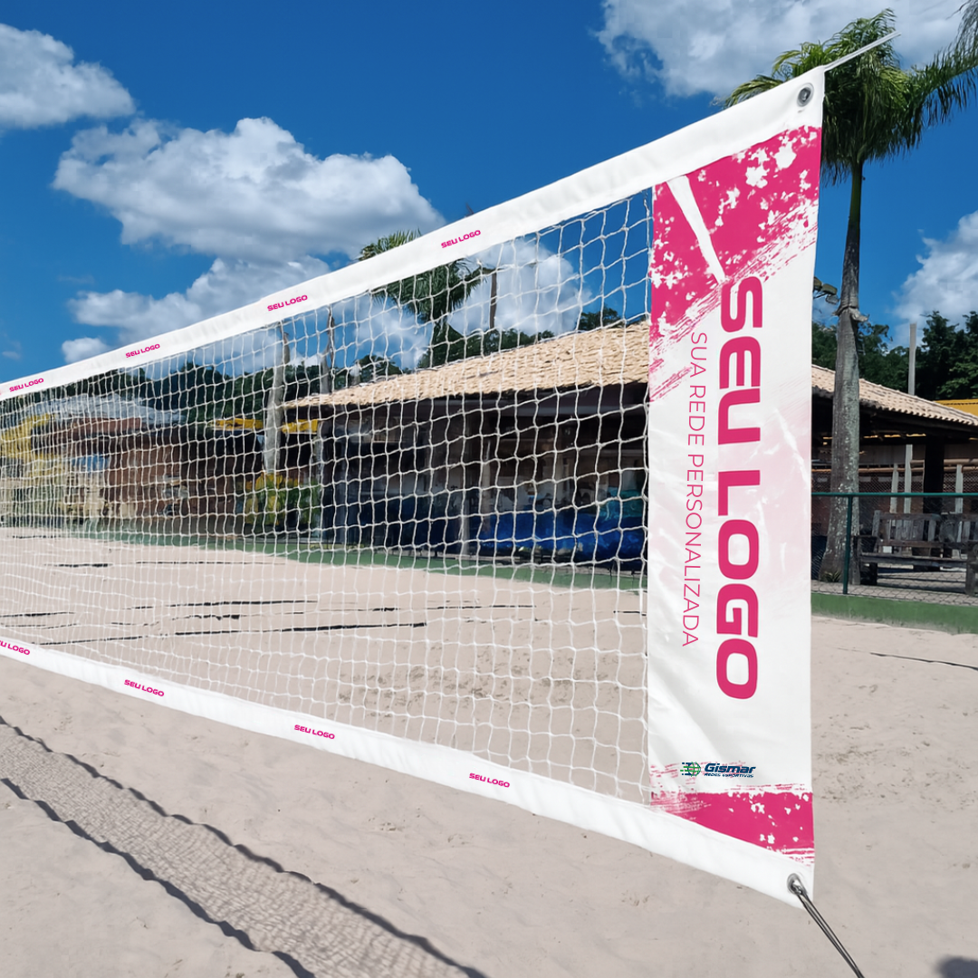 Rede Multisport Premium Beach Tennis, Futevôlei, Vôlei de Praia Personalizada
