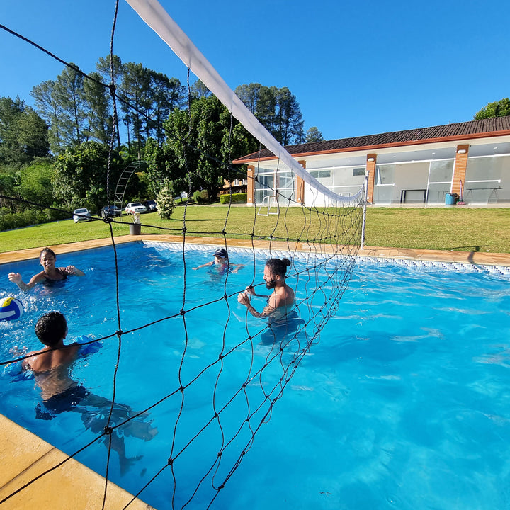 Rede de Biribol Vôlei de Piscina Recreativa Branca - Gismar Redes