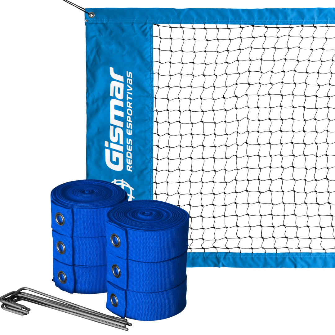Kit Beach Tennis - Rede Oficial Pro + Fita de Marcação