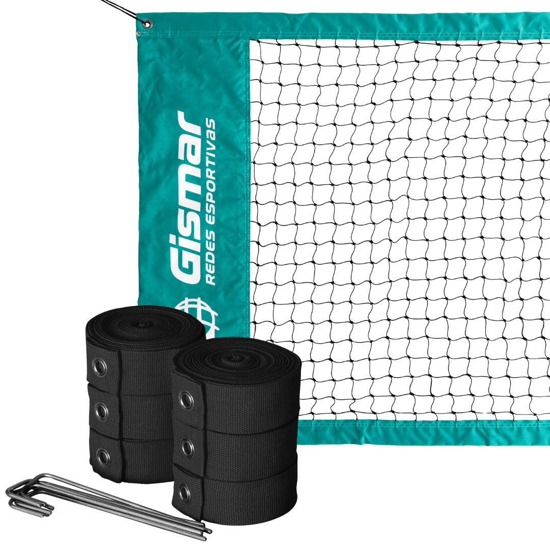 Kit Beach Tennis - Rede Oficial Pro + Fita de Marcação