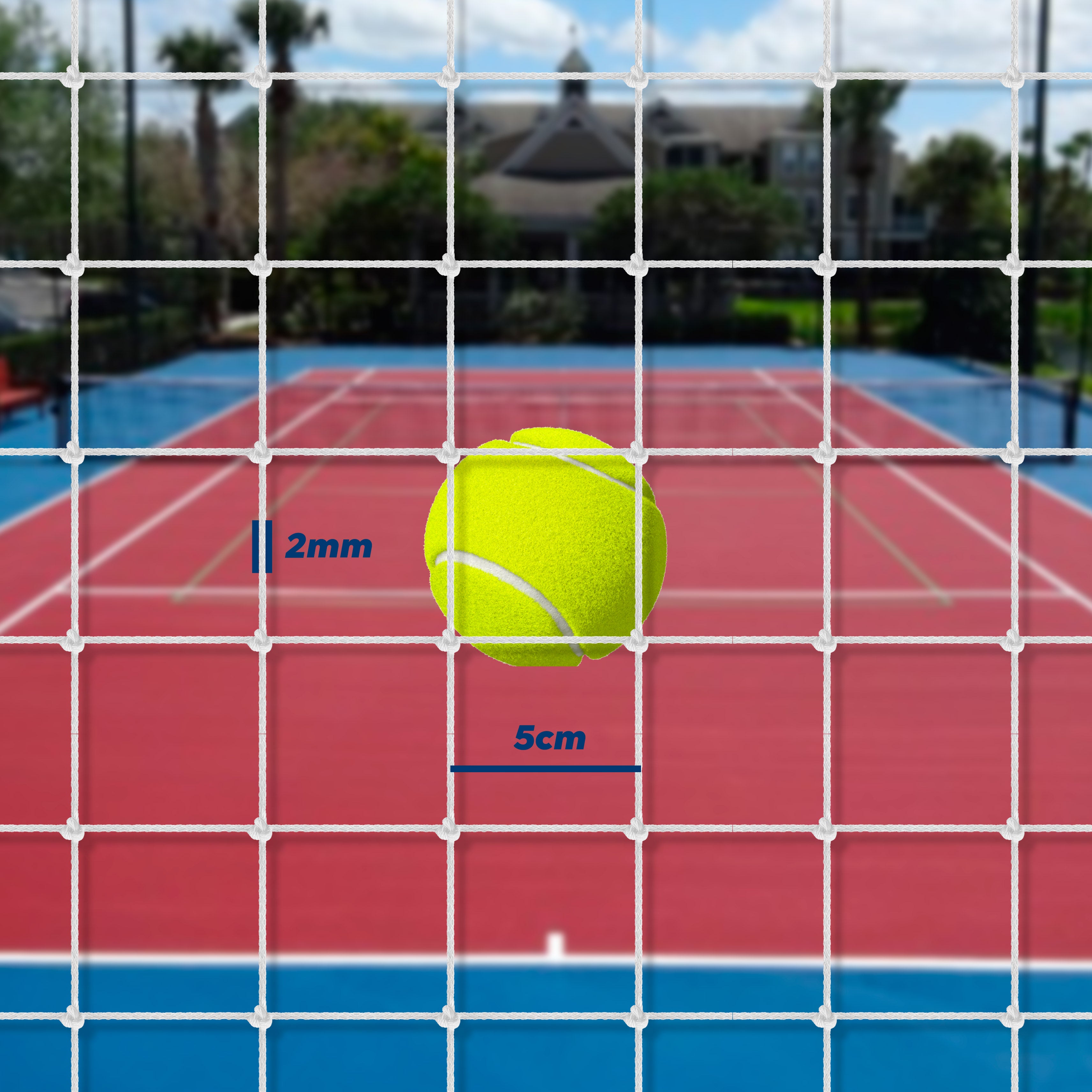 Rede de Proteção Esportiva para Tênis e Beach Tennis - Nylon - Gismar Redes