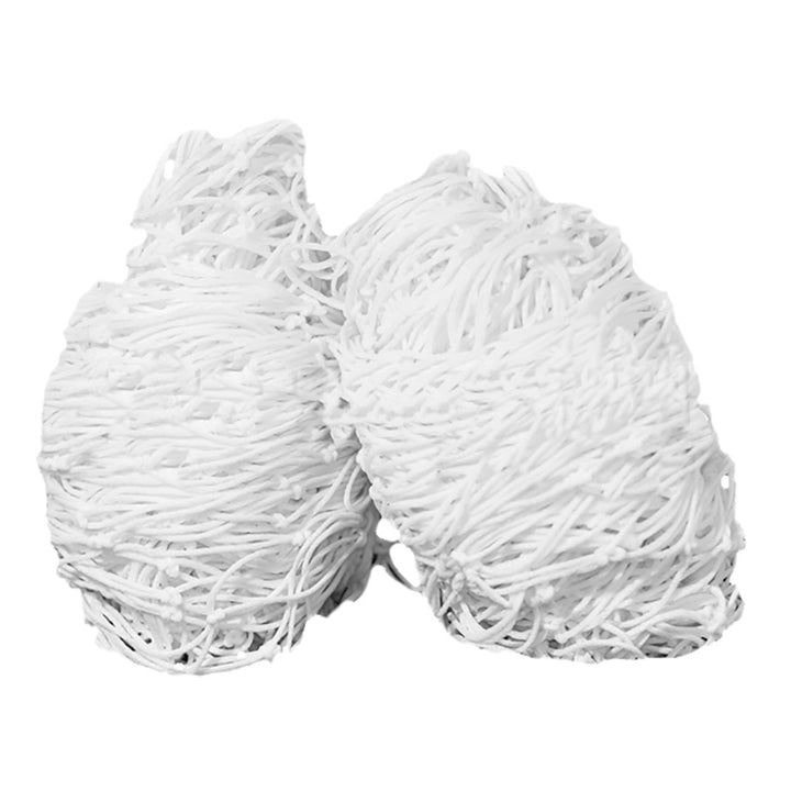 Par de Rede para Mini Gol Nylon - Branco - Gismar Redes